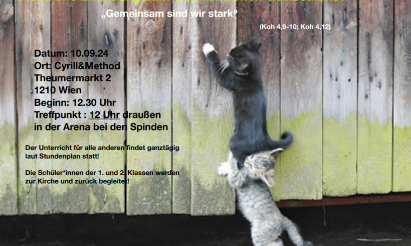 Schulgottesdienst am 10.09.